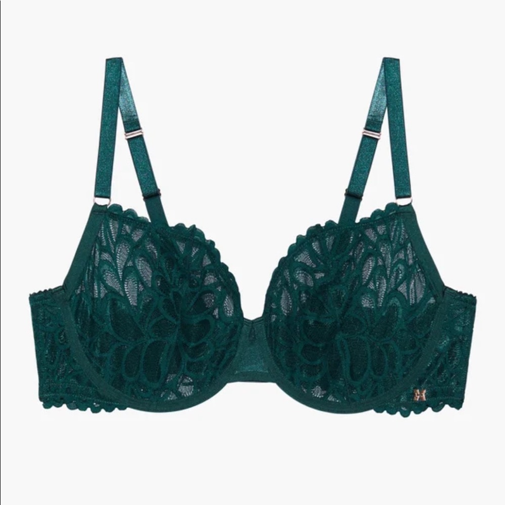 NWT 38DD Savage x Fenty “Not Sorry” Unlined Lace Balconette Bra